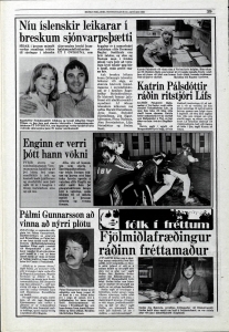 Desmond Bagley Running Blind Icelandic media article from Morgunbladid 13th January 1980.