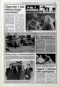 Desmond Bagley Running Blind Icelandic media article from Morgunbladid 20th January 1980.