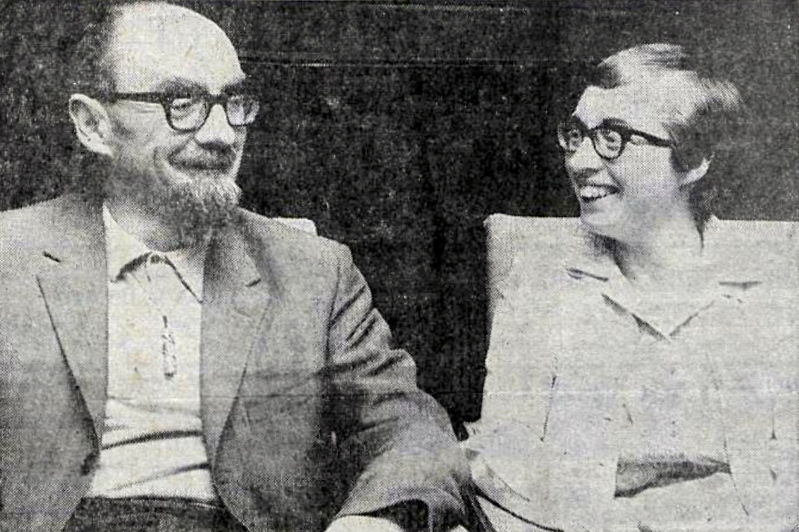 Desmond & Joan Bagley pictured together in Reykjavík, Iceland in August 1969. Image © & courtesy DV ehf.
