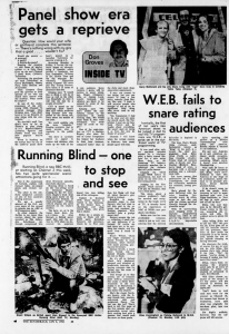 Desmond Bagley - Running Blind - The Sydney Morning Herald (Sun-Herald) Australia (1980). 'Running Blind - one to stop and see' (6th January 1980 p 46) © The Sydney Morning Herald.