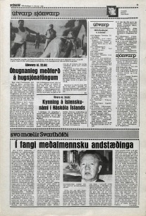 Desmond Bagley Running Blind Icelandic media article from Visir 2nd February 1980.