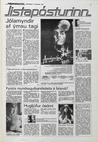 Desmond Bagley Running Blind Icelandic media article from Helgarposturinn 10th November 1979.